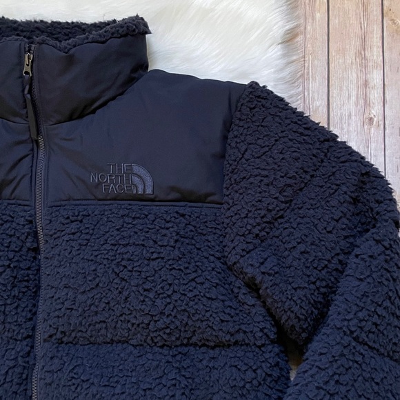 The North Face Sherpa Nuptse Jacket In Aviator Navy - Picture 4 of 10